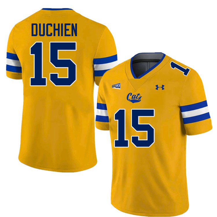 Montana State Bobcats #15 Patrick Duchien College Football Jerseys,Uniforms Stitched-Gold